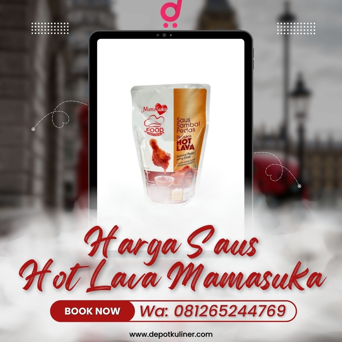 HARGA MIRING, 0812-6524-4769 Harga Saus Hot Lava Mamasuka