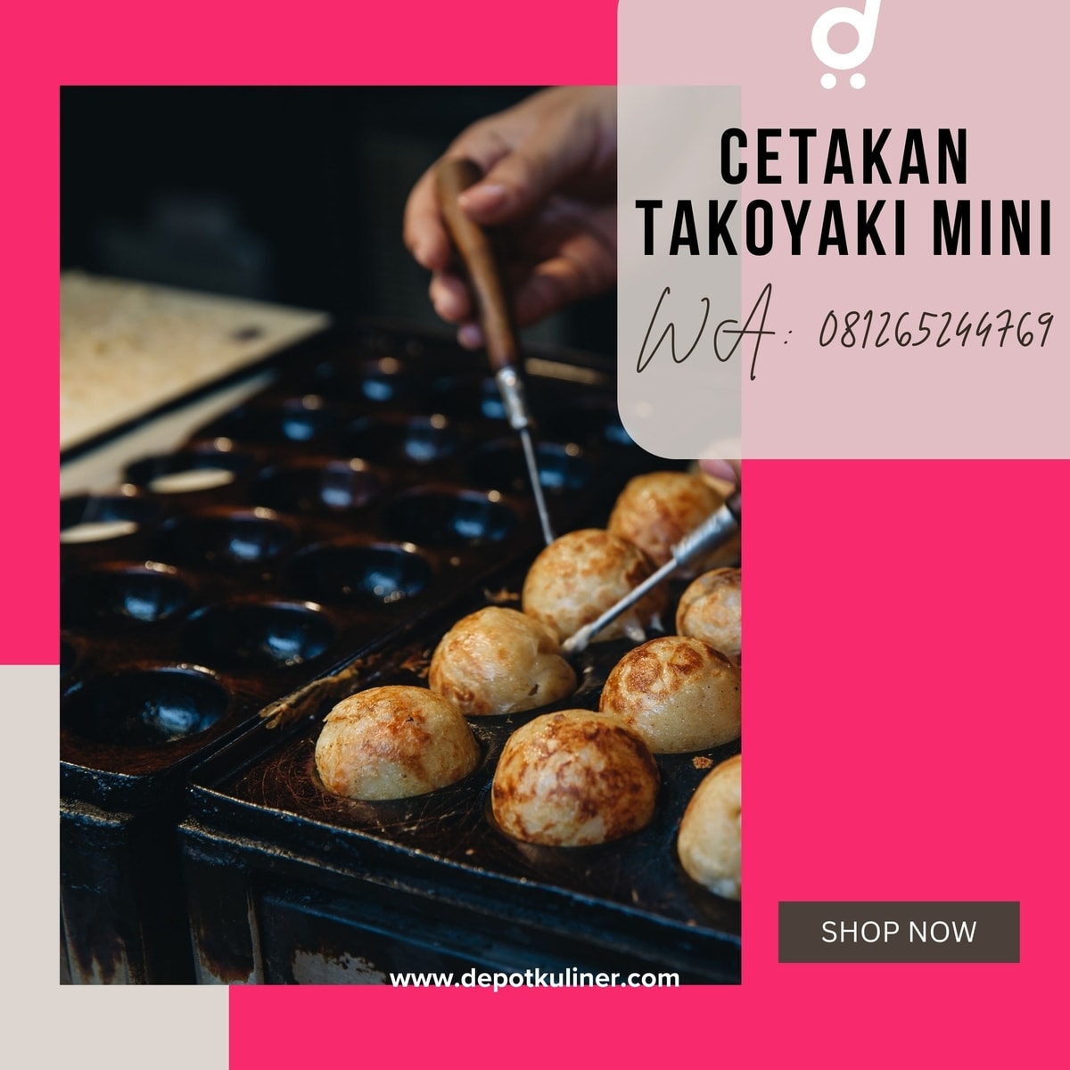 Cetakan Takoyaki Mini TERMURAH, WA 0812-6524-4769