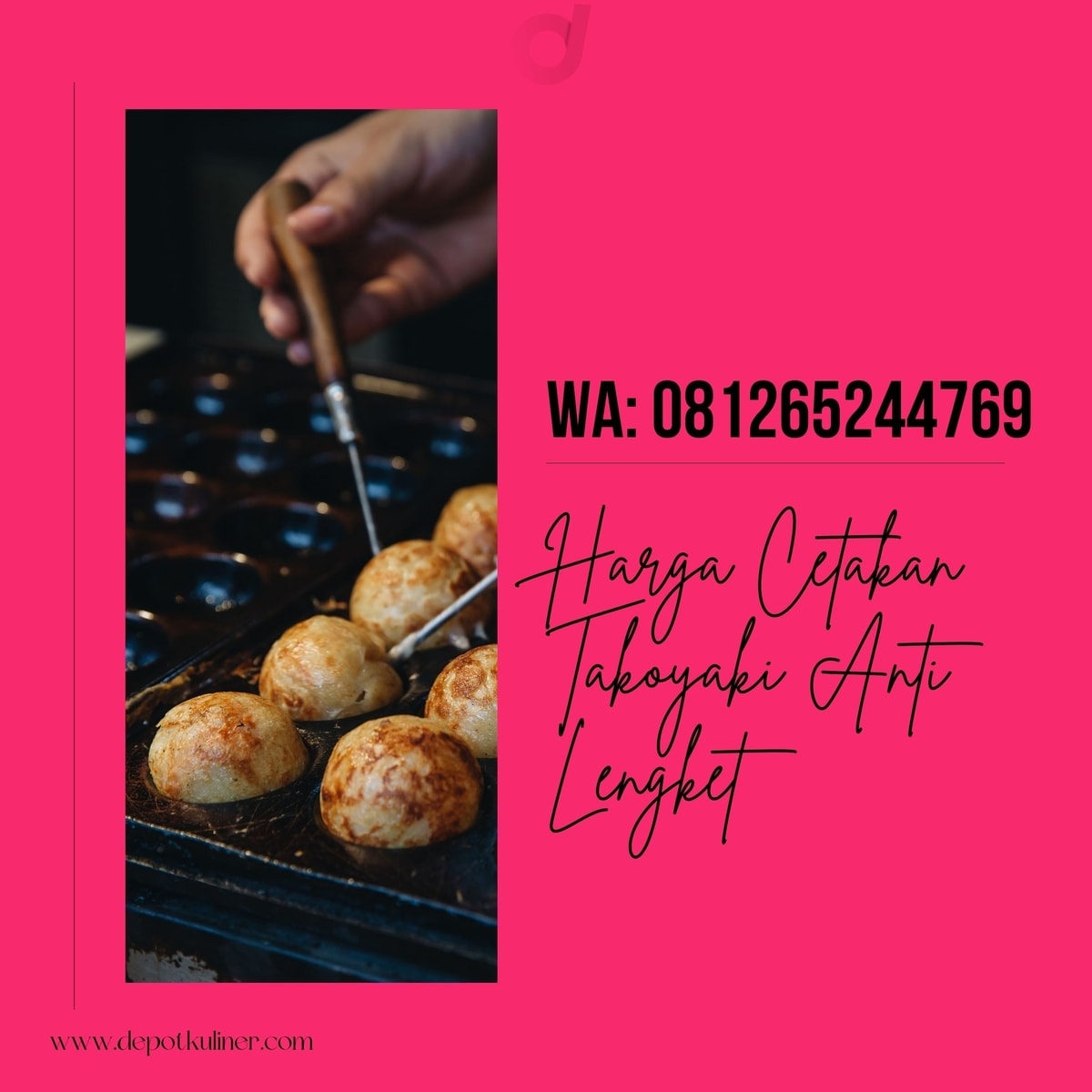 KUALITAS TERBAIK, (0812.6524.4769) Harga Cetakan Takoyaki Anti Lengket