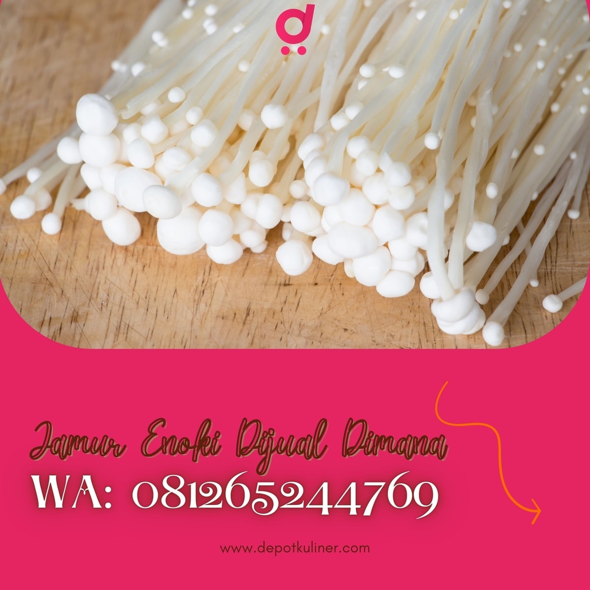 HARGA DISTRIBUTOR, 0812-6524-4769 Jamur Enoki Dijual Dimana