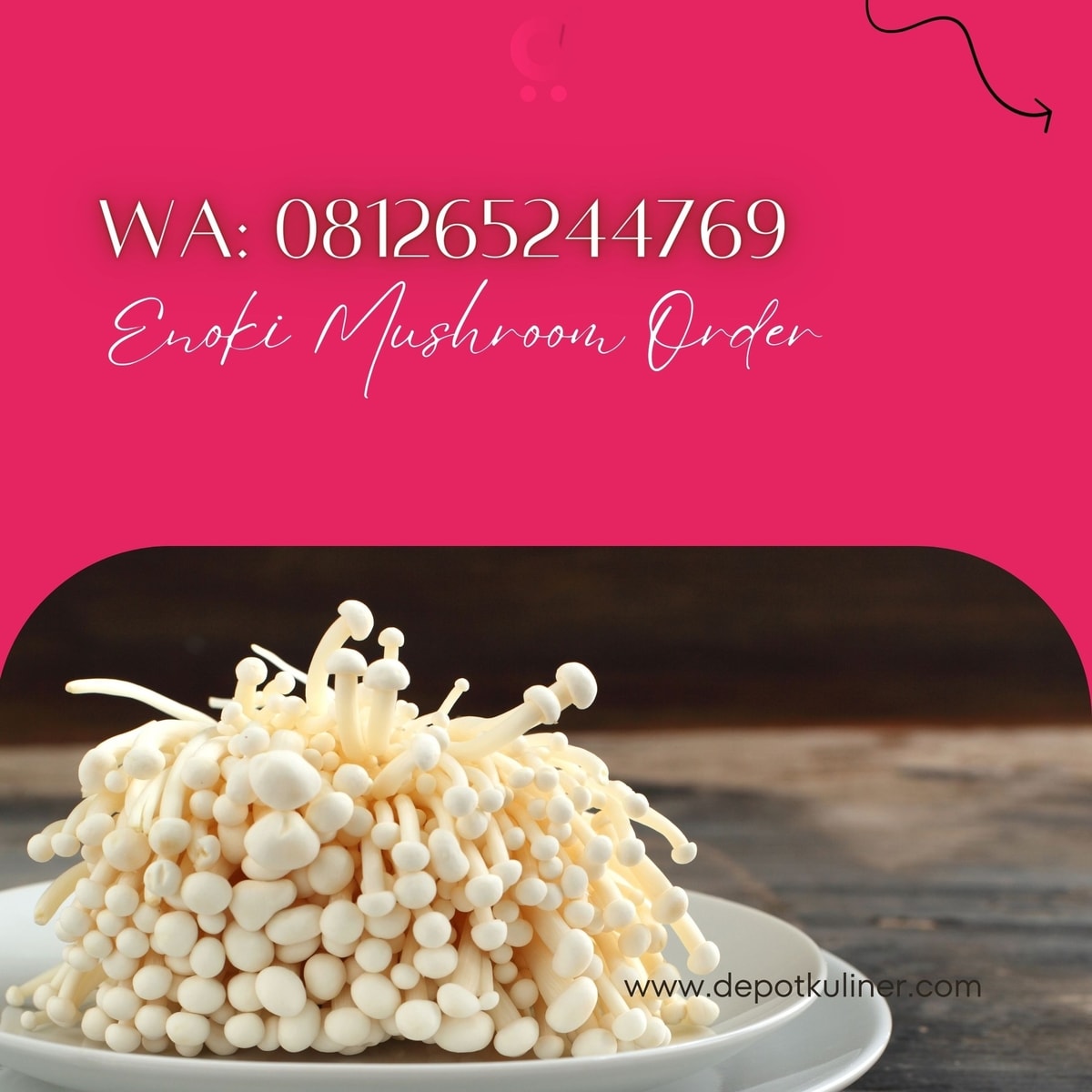 LARIS MANIS, Tlp 0812-6524-4769 Enoki Mushroom Order