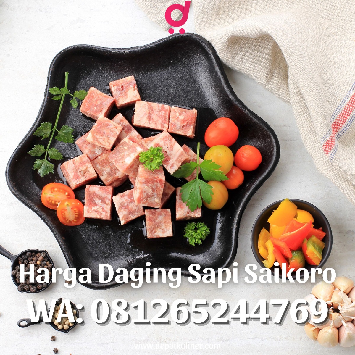 Harga Daging Sapi Saikoro GROSIR LANGSUNG, (0812-6524-4769)