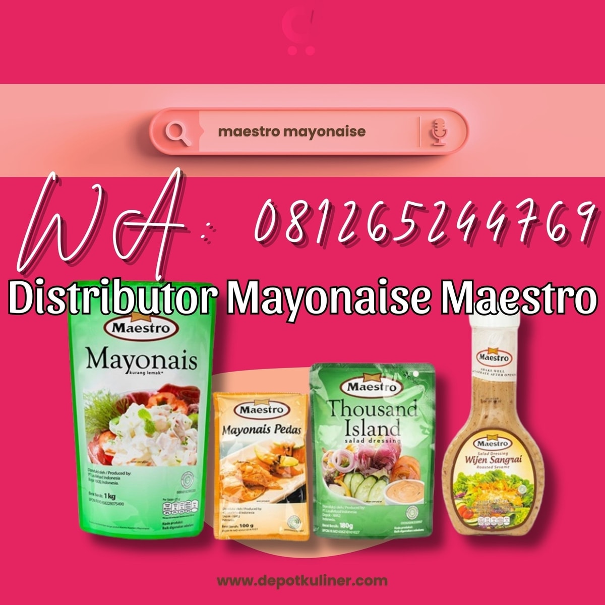 Distributor Mayonaise Maestro HARGA TERJANGKAU, 081265244769