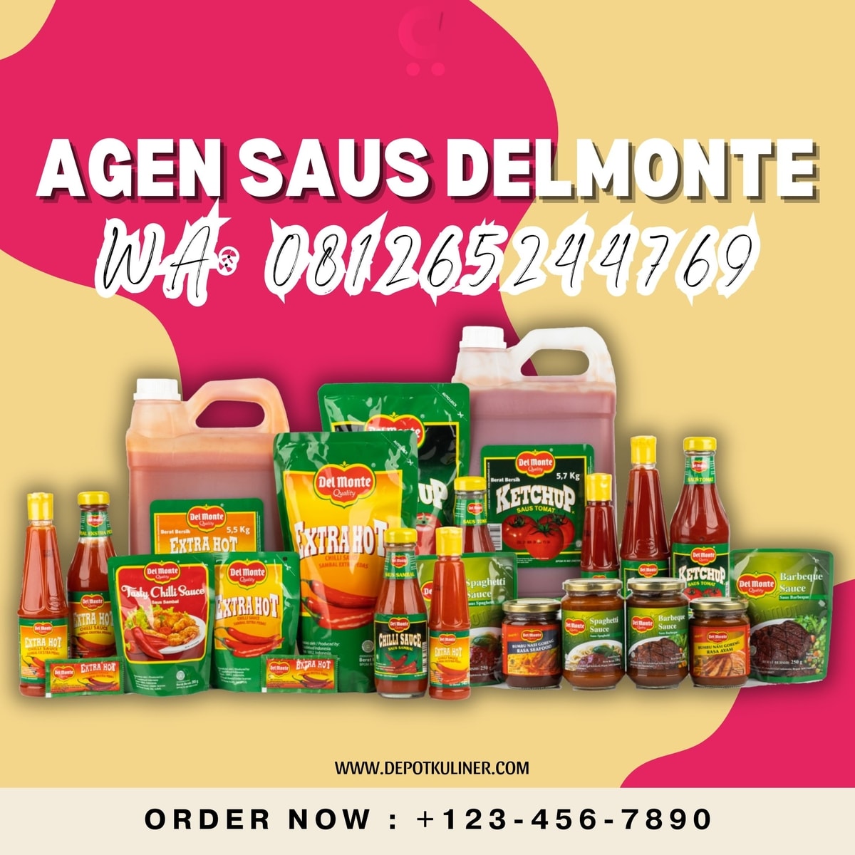 HARGA TERBAIK, (0812.6524.4769) Agen Saus Delmonte