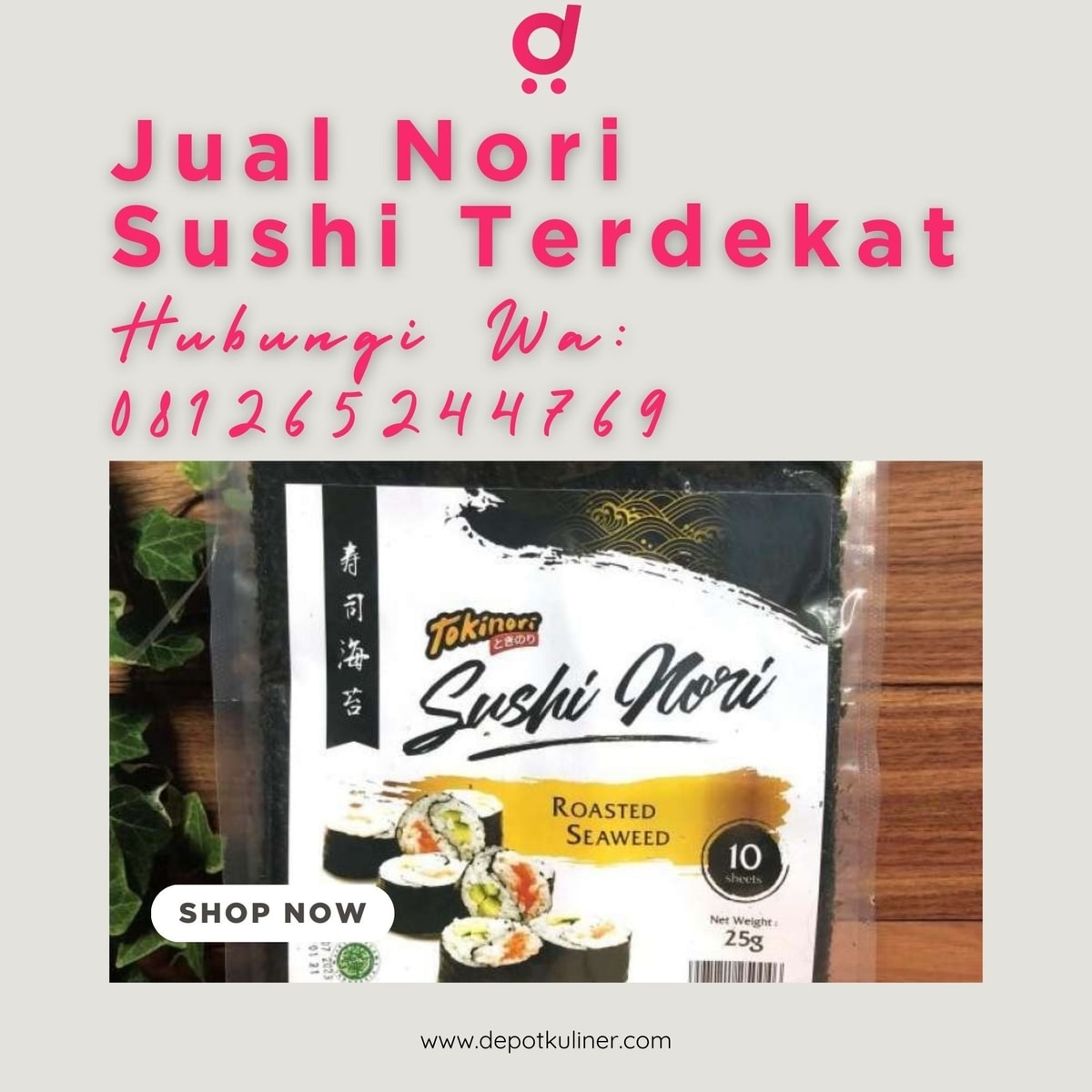 PALING LARIS, Tlp 0812-6524-4769 Jual Nori Sushi Terdekat