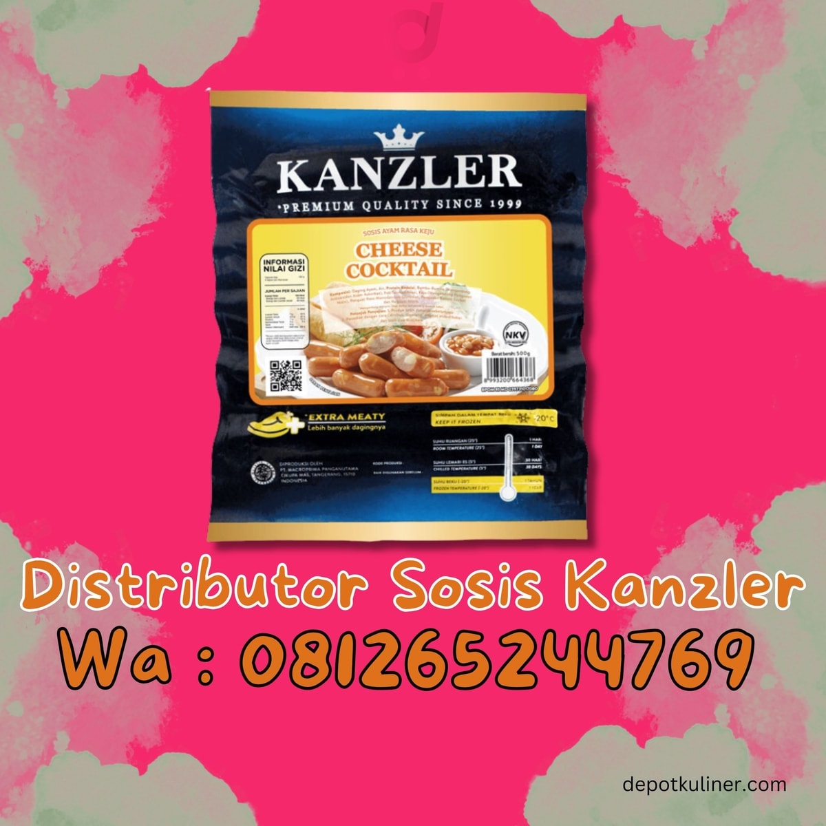 Distributor Sosis Kanzler HARGA TERJANGKAU, (0812-6524-4769)