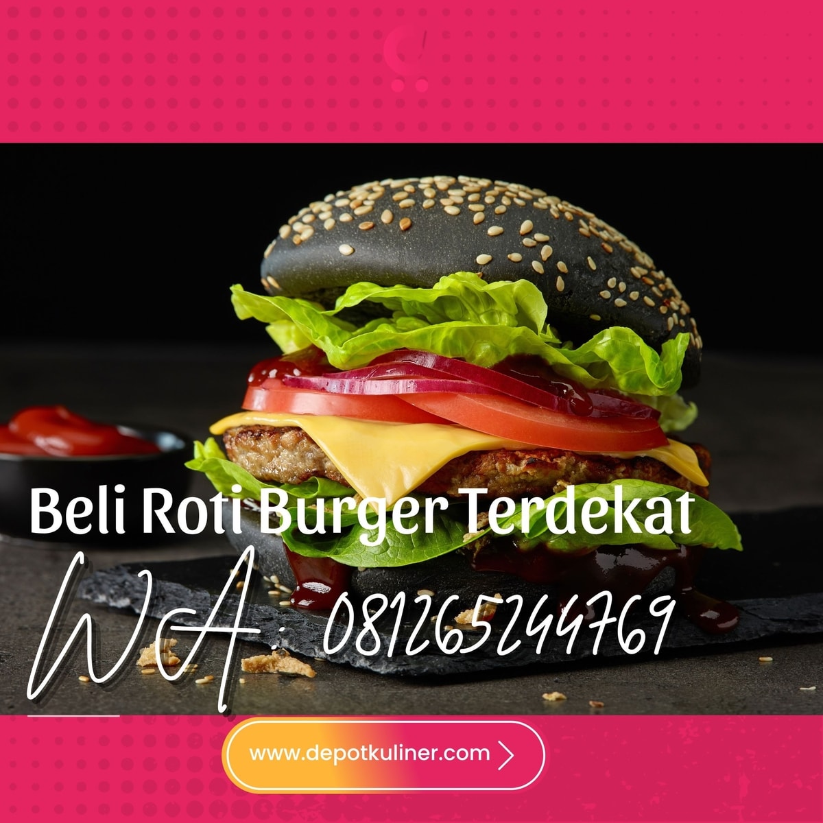 HARGA DISKON, (0812.6524.4769) Beli Roti Burger Terdekat