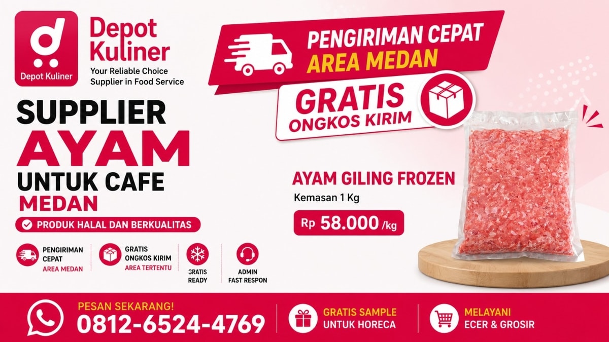 HARGA PROMO, WA: 0812-6524-4769 Supplier Ayam untuk Cafe Medan