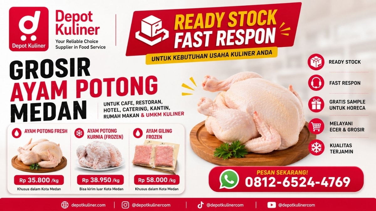SUPER HEMAT, WA: 0812-6524-4769 Grosir Ayam Potong Medan
