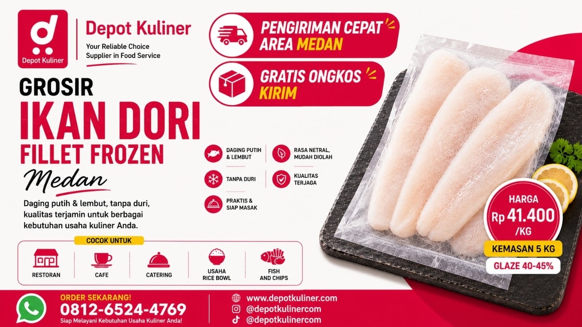 GRATIS ONGKIR, WA: 0812-6524-4769 Grosir Ikan Dori Medan