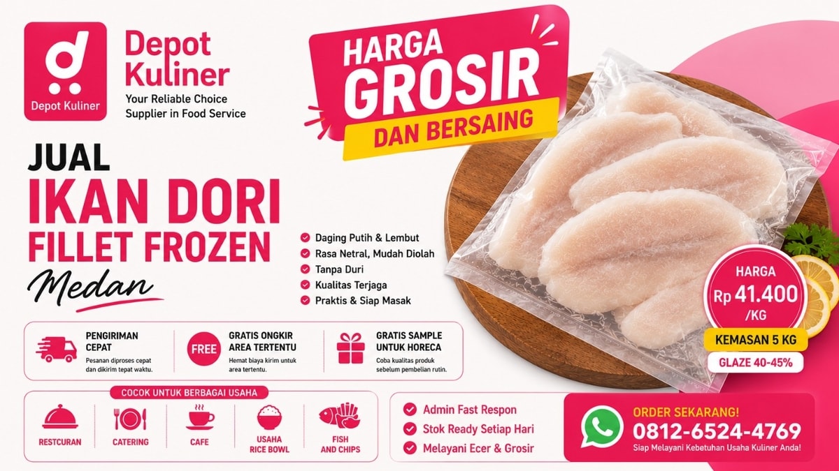 BEST SELLER, WA: 0812-6524-4769 Jual Ikan Dori Fillet Medan