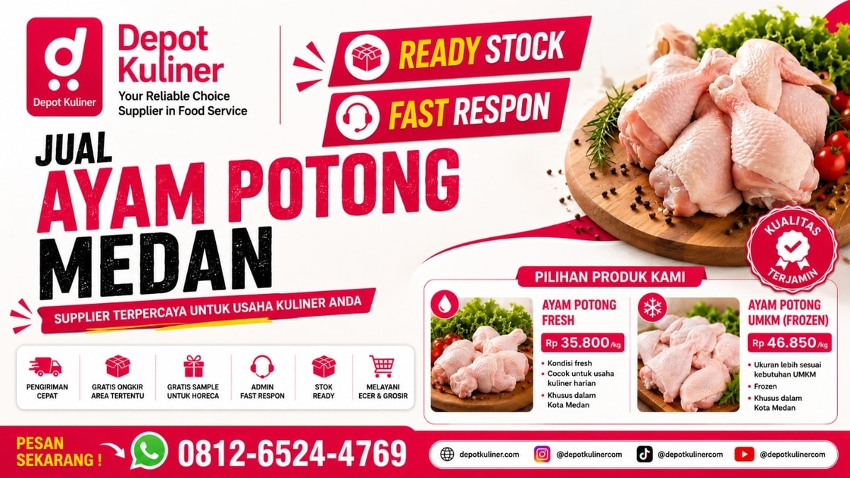 HARGA BERSAING, WA: 0812-6524-4769 Jual Ayam Potong Medan
