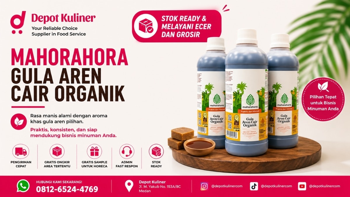 STOK TERBATAS, WA: 0812-6524-4769 Grosir Mahorahora Gula Aren Cair Organik Medan