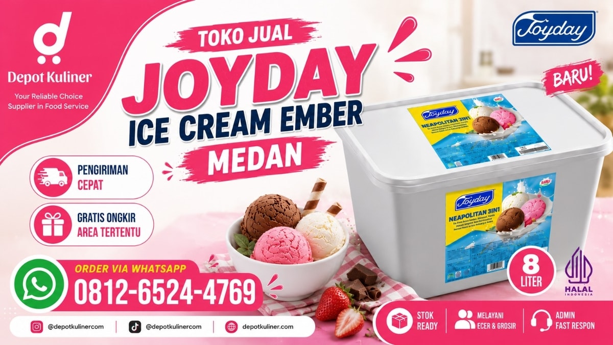 PUSAT GROSIR, WA: 0812-6524-4769, Toko Jual  Joyday Ice Cream Ember Medan