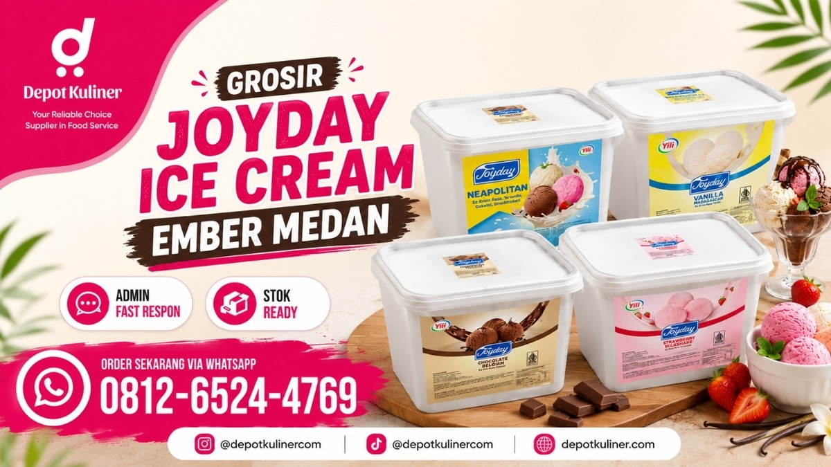 PENGIRIMAN CEPAT, WA: 0812-6524-4769, Grosir Joyday Ice Cream Ember Medan