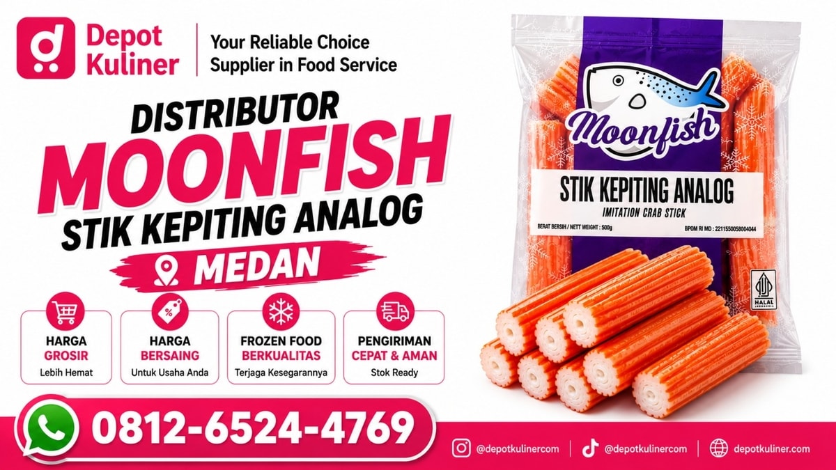 TERMURAH, WA: 0812-6524-4769, Distributor Moonfish Stik Kepiting Analog Medan