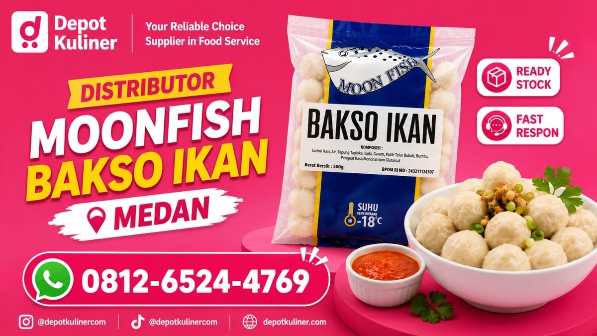READY STOCK, WA: 0812-6524-4769, Distributor Moonfish Bakso Ikan Medan