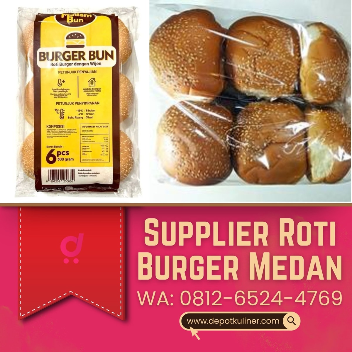 Supplier Roti Burger Medan : Dapatkan Bahan Baku Burger Hanya disini!