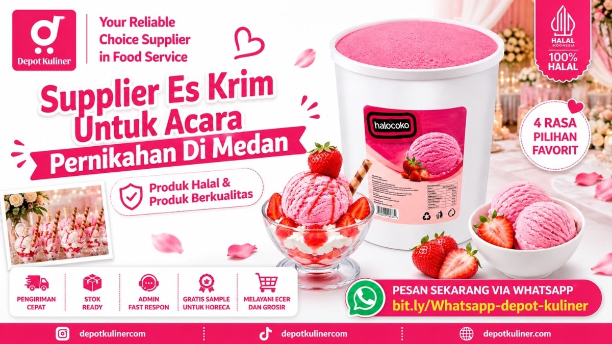 PALING DICARI, WA: 0812-6524-4769, Supplier Es Krim Untuk Acara Pernikahan Di Medan