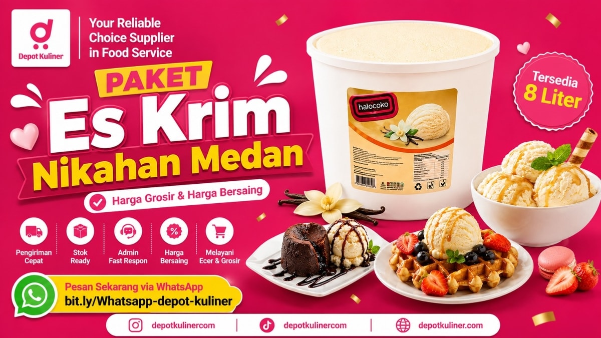 GRATIS ONGKIR AREA TERTENTU, WA: 0812-6524-4769, Paket Es Krim Nikahan Medan