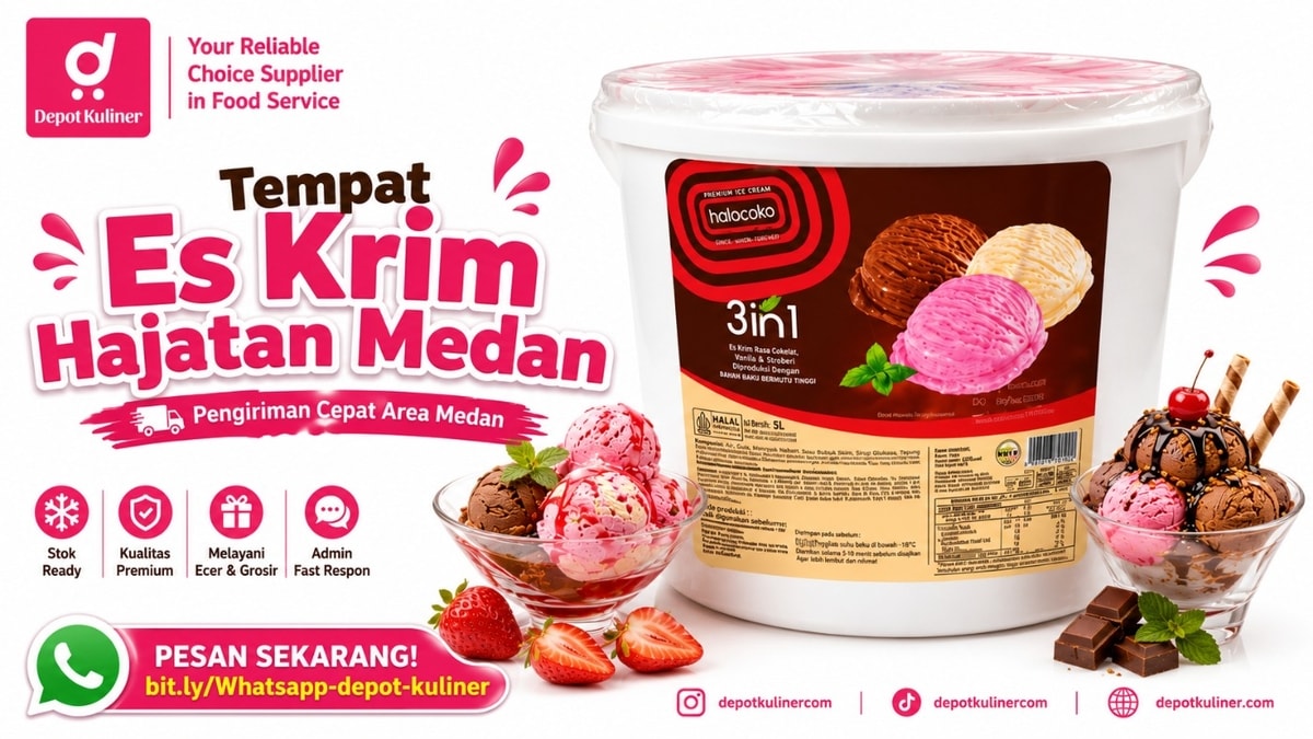GRATIS SAMPLE HORECA, WA: 0812-6524-4769, Tempat Es Krim Hajatan Medan
