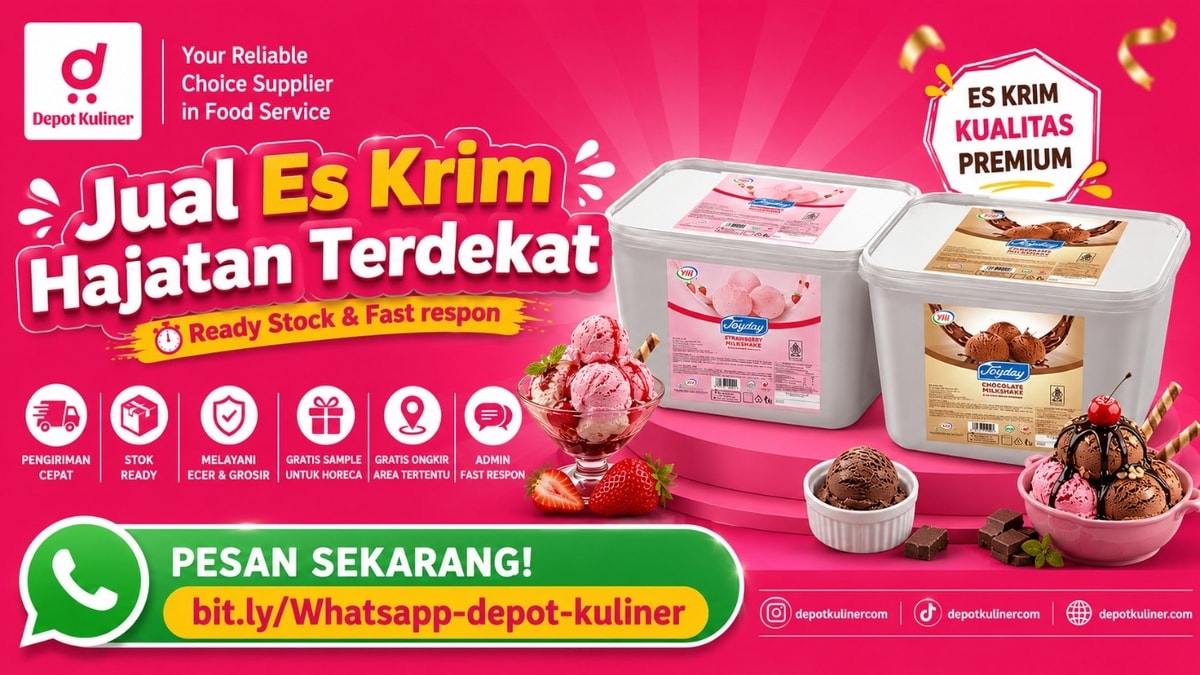 SIAP KIRIM HARI INI, WA: 0812-6524-4769, Jual Es Krim Hajatan Terdekat