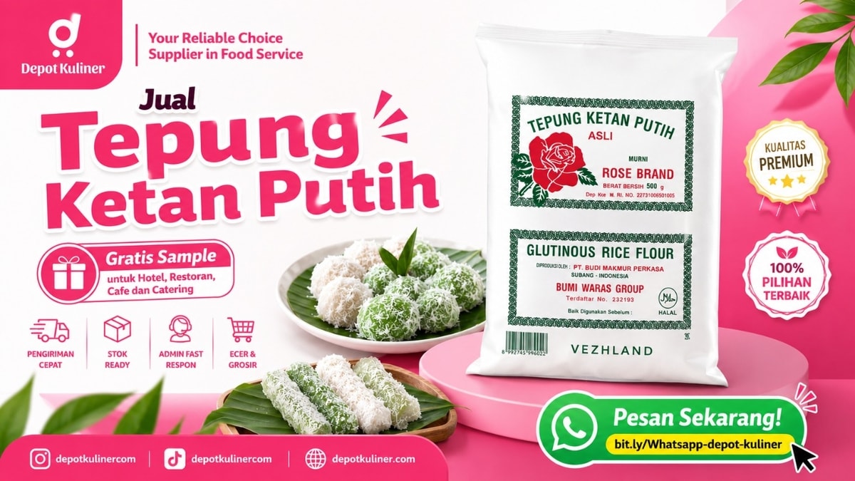 DISKON SPESIAL, WA: 0812-6524-4769, Jual Tepung Ketan Putih