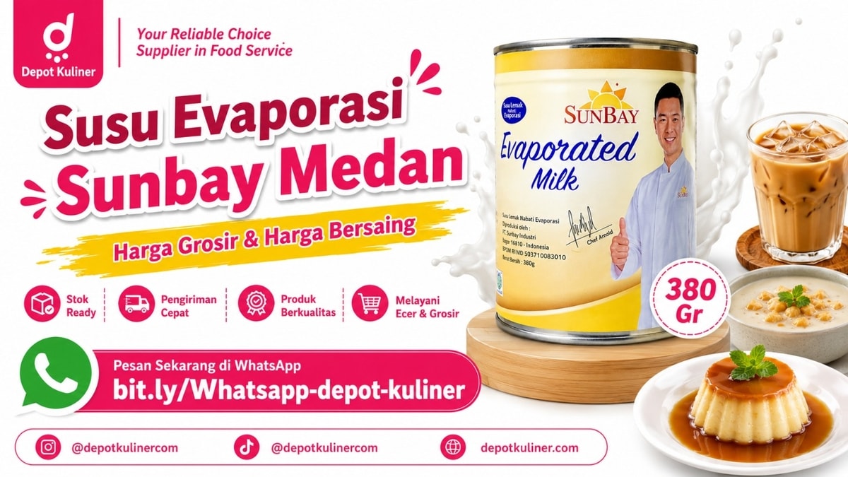 DISKON SPESIAL, WA: 0812-6524-4769, Susu Evaporasi Sunbay Medan