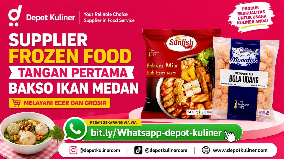 SIAP KIRIM HARI INI, WA: 0812-6524-4769, Supplier Frozen Food Tangan Pertama Bakso Ikan Medan