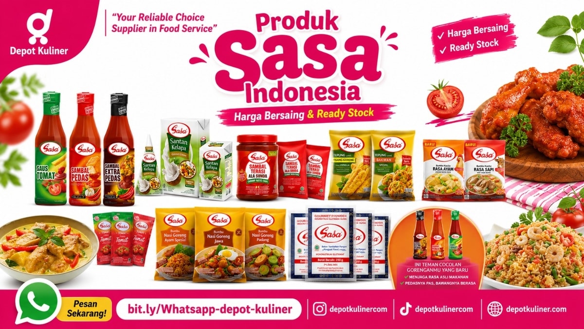 SIAP KIRIM HARI INI, WA: 0812-6524-4769, Produk Sasa Indonesia