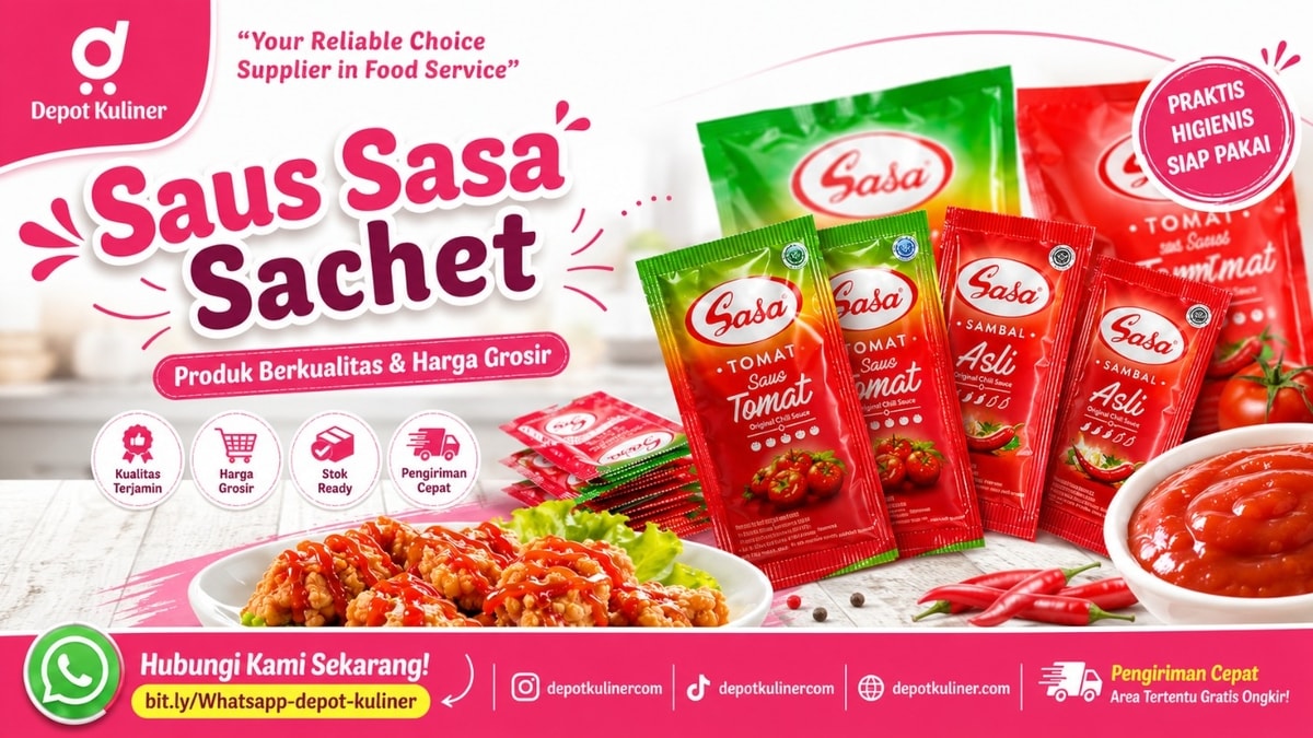 PENGIRIMAN CEPAT, WA: 0812-6524-4769, Saus Sasa Sachet
