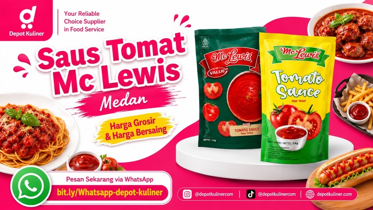SIAP KIRIM HARI INI, WA: 0812-6524-4769, Saus Tomat Mc Lewis Medan