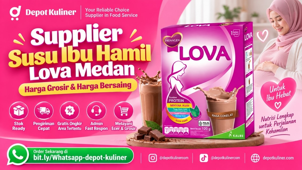 GRATIS ONGKIR AREA TERTENTU, WA: 0812-6524-4769, Supplier Susu Ibu Hamil Lova Medan