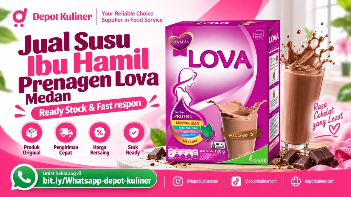 PENGIRIMAN CEPAT, WA: 0812-6524-4769, Jual Susu Ibu Hamil Prenagen Lova Medan