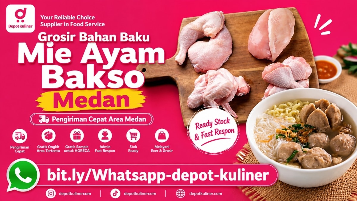 FAST RESPON, WA: 0812-6524-4769, Grosir Bahan Baku Mie Ayam Bakso Medan