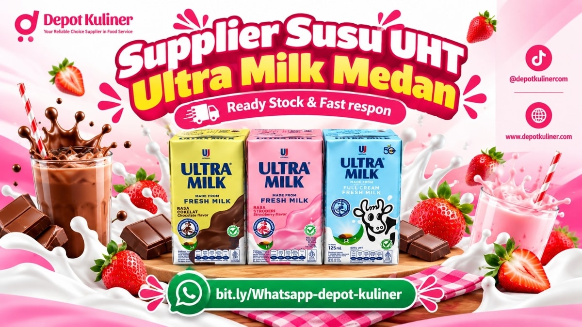 SIAP KIRIM HARI INI, WA: 0812-6524-4769, Supplier Susu UHT Ultra Milk Medan