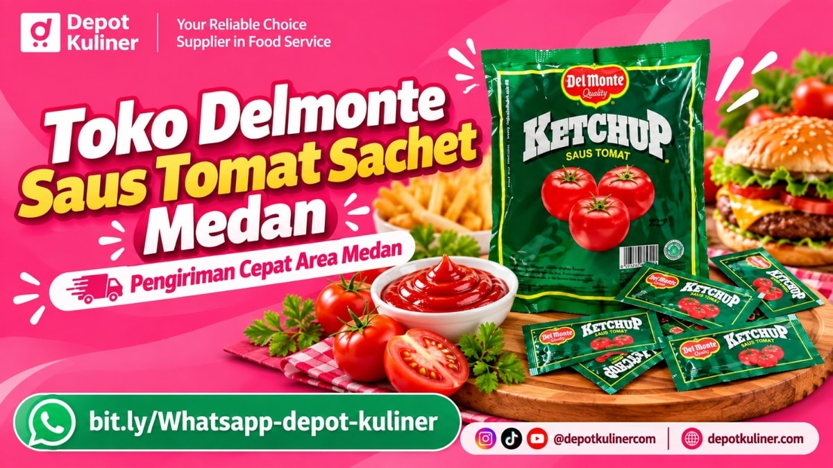 TERLARIS, WA: 0812-6524-4769, Toko Delmonte Saus Tomat Sachet Medan