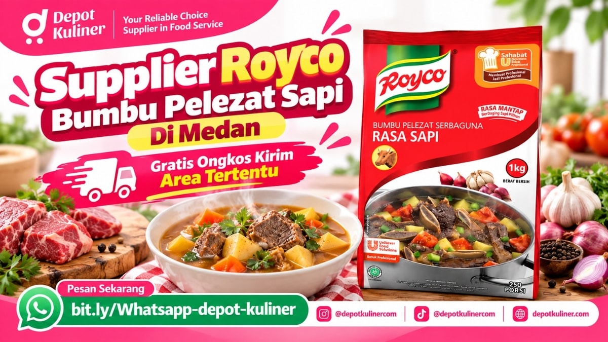 GRATIS ONGKIR AREA TERTENTU, WA: 0812-6524-4769, Supplier Royco Bumbu Pelezat Sapi Di Medan
