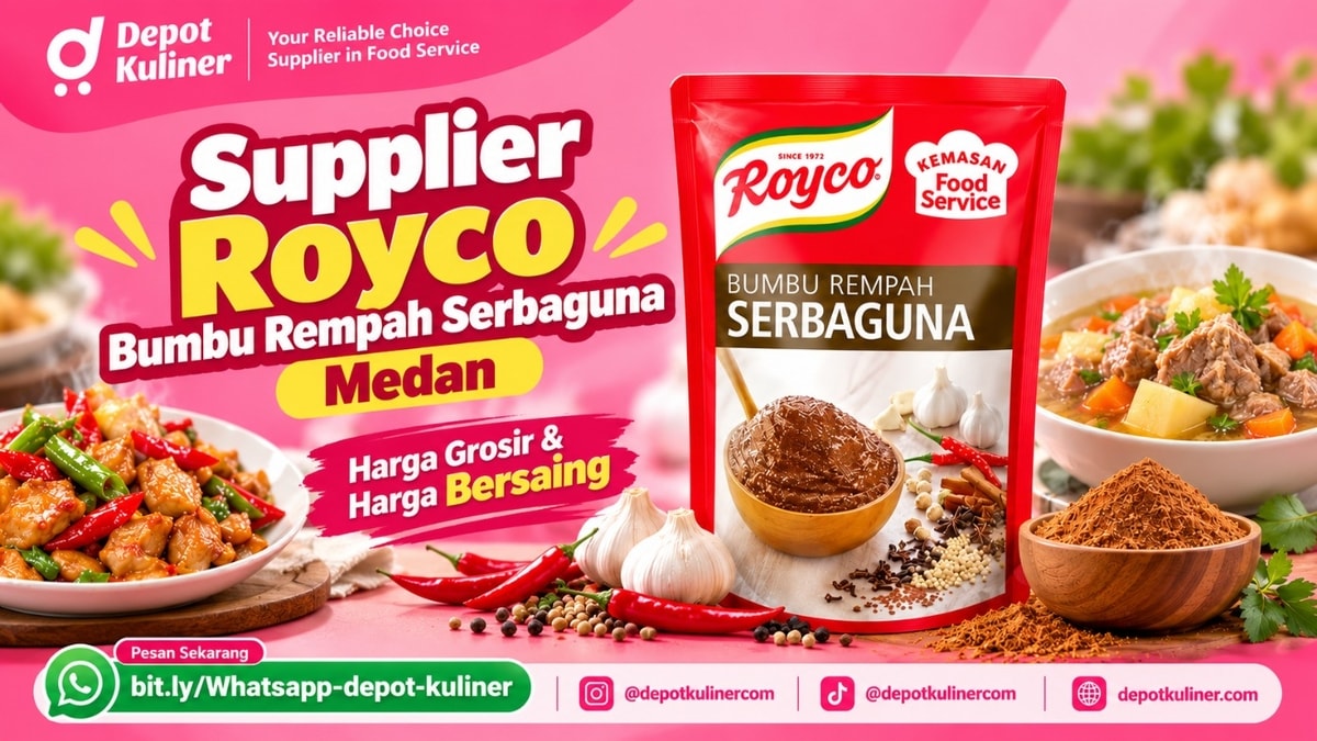 HARGA DISTRIBUTOR, WA: 0812-6524-4769, Supplier Royco Bumbu Rempah Serbaguna Medan