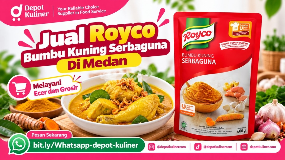 STOK SELALU READY, WA: 0812-6524-4769, Jual Royco Bumbu Kuning Serbaguna Di Medan