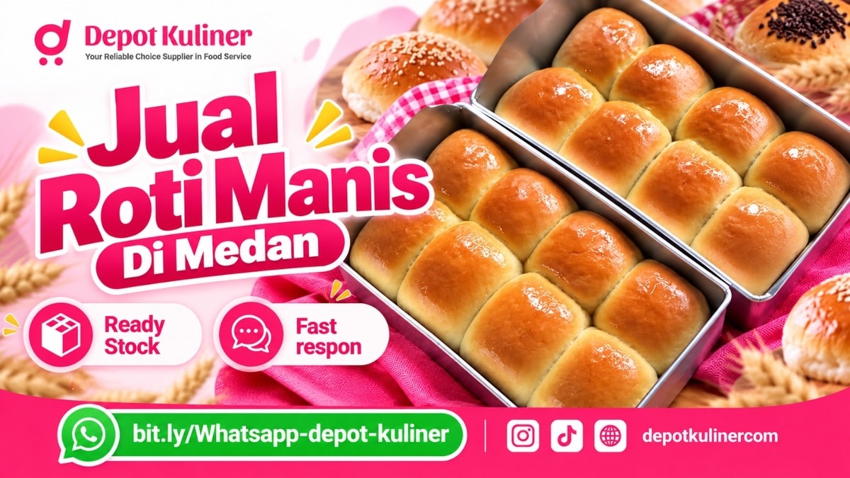 SIAP KIRIM HARI INI, WA: 0812-6524-4769, Jual Roti Manis Di Medan