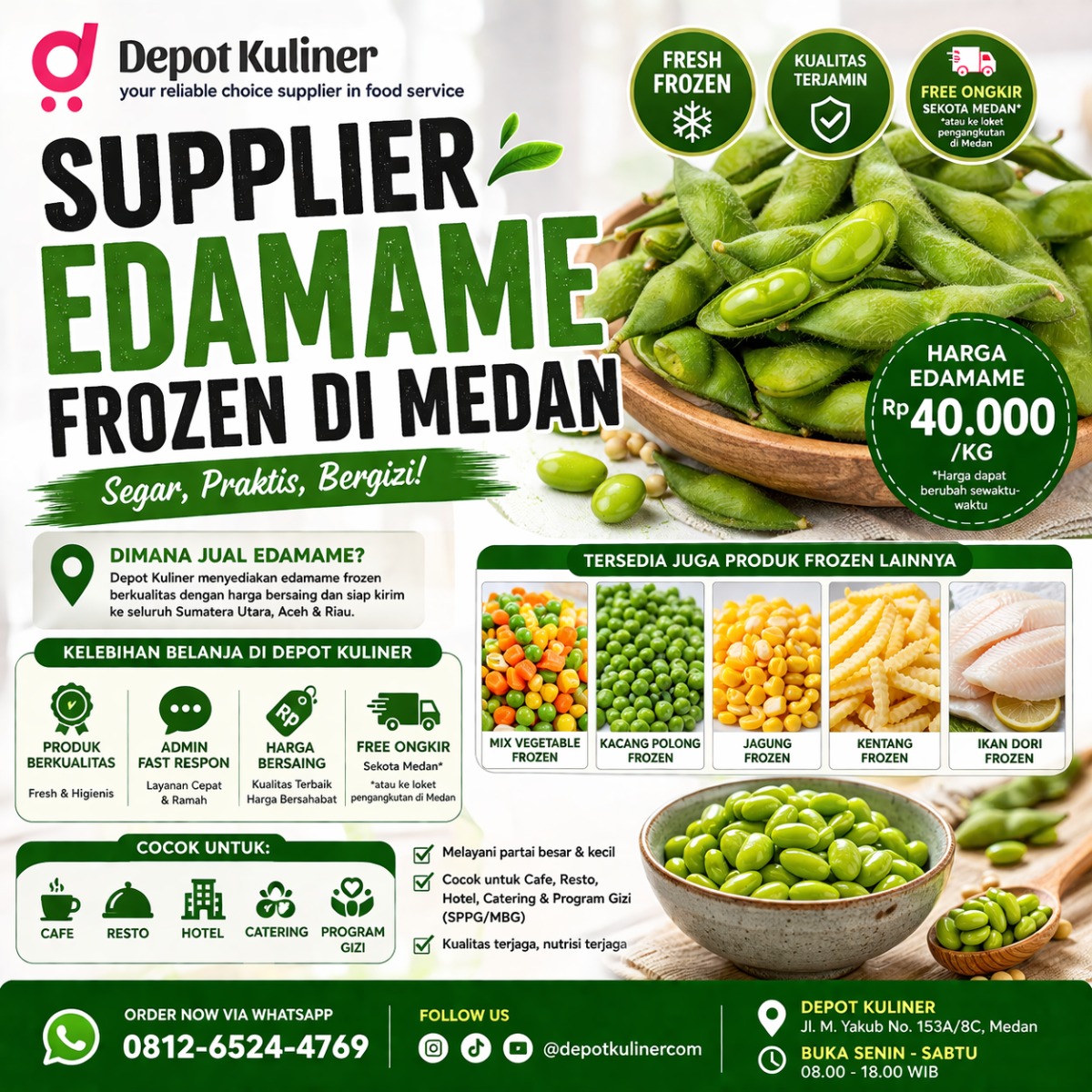 Supplier Edamame Frozen di Medan