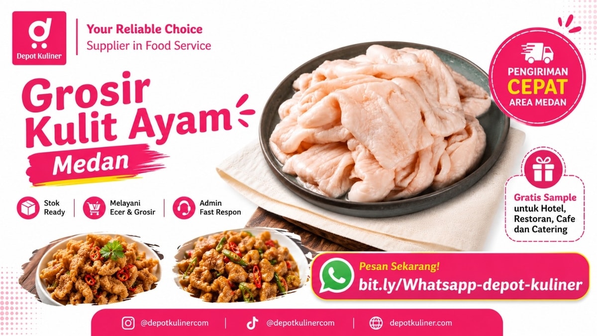 GRATIS SAMPLE HORECA, WA: 0812-6524-4769, Grosir Kulit Ayam Medan