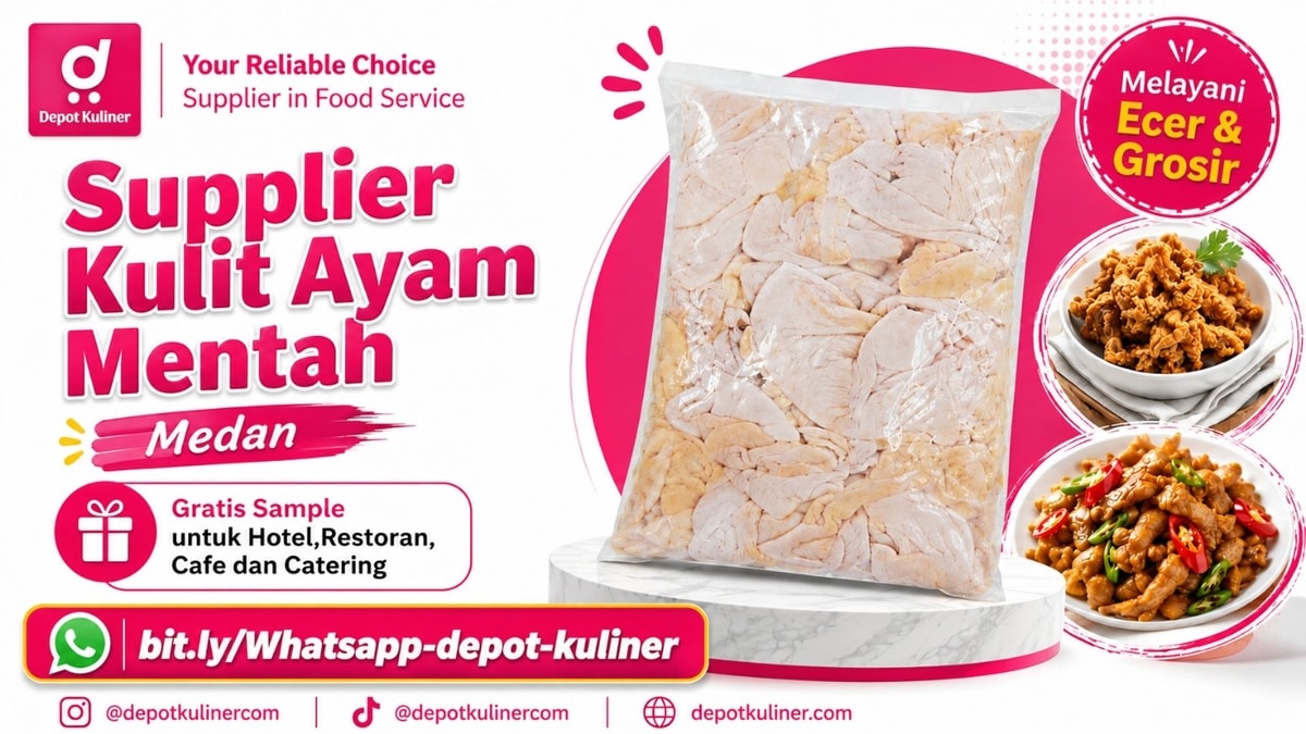 READY STOCK, WA: 0812-6524-4769, Supplier Kulit Ayam Mentah Medan