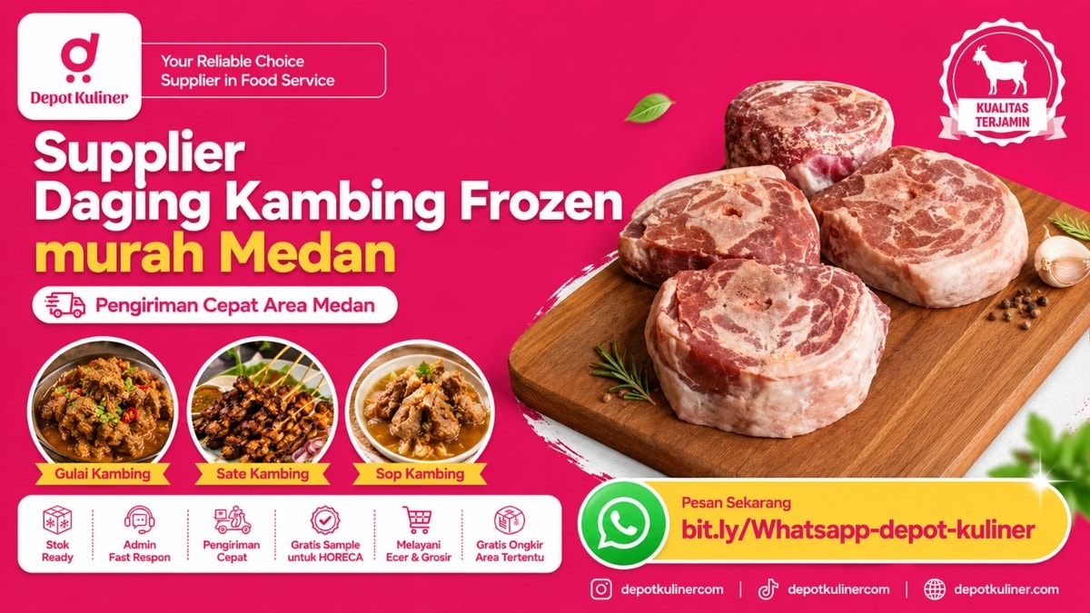 PROMO SPESIAL HARI INI, WA: 0812-6524-4769, Supplier Daging Kambing Frozen Murah Medan