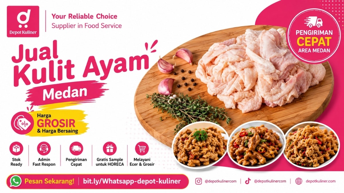 PENGIRIMAN CEPAT, WA: 0812-6524-4769, Jual Kulit Ayam Medan