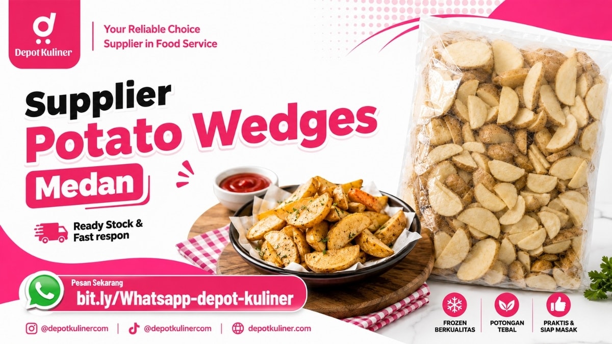 READY STOCK, WA: 0812-6524-4769, Supplier Potato Wedges Medan