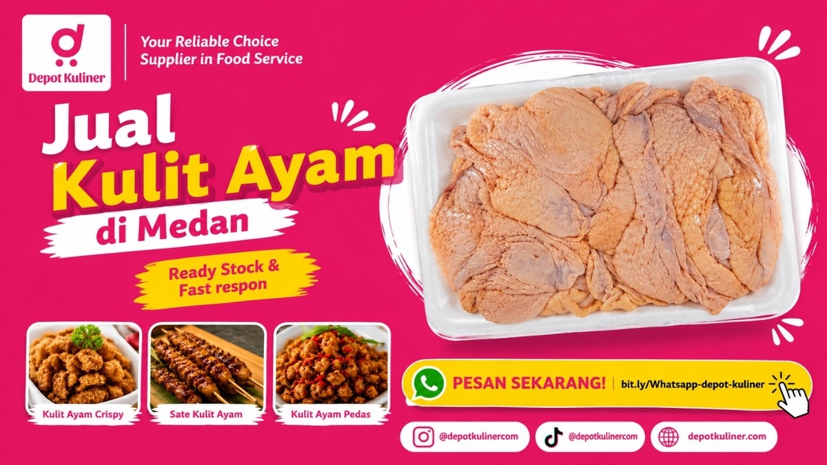 HARGA TERBAIK, WA: 0812-6524-4769, Jual Kulit Ayam di Medan