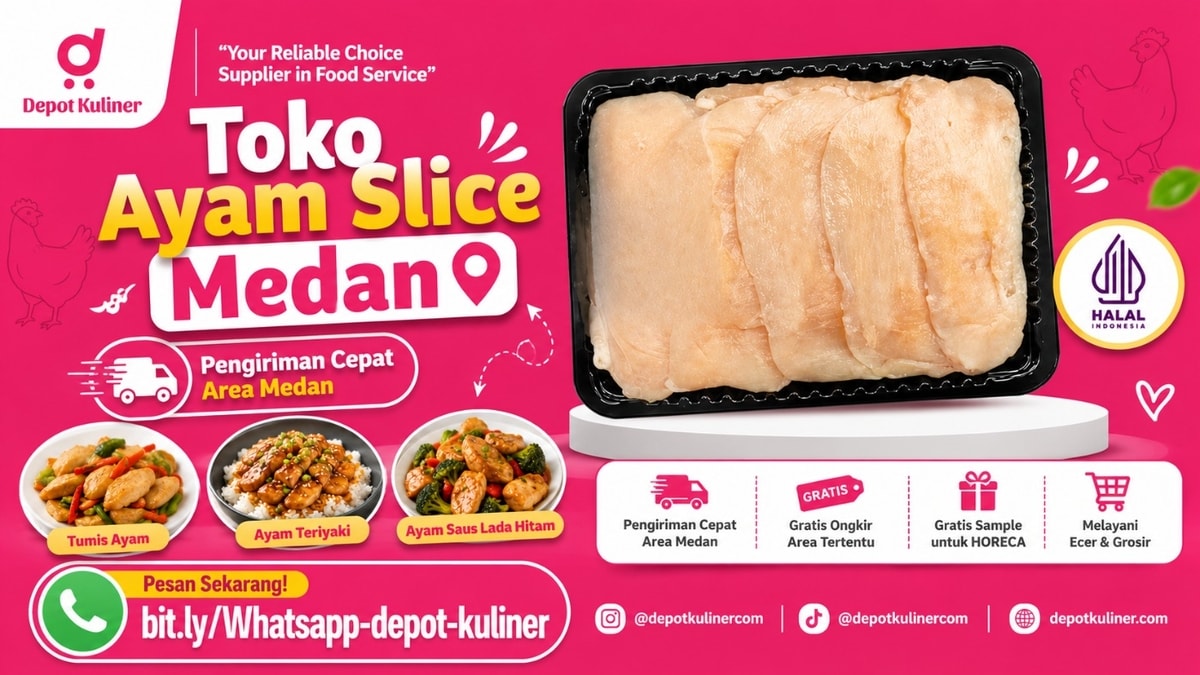 GRATIS SAMPLE HORECA, WA: 0812-6524-4769, Toko Ayam Slice Medan