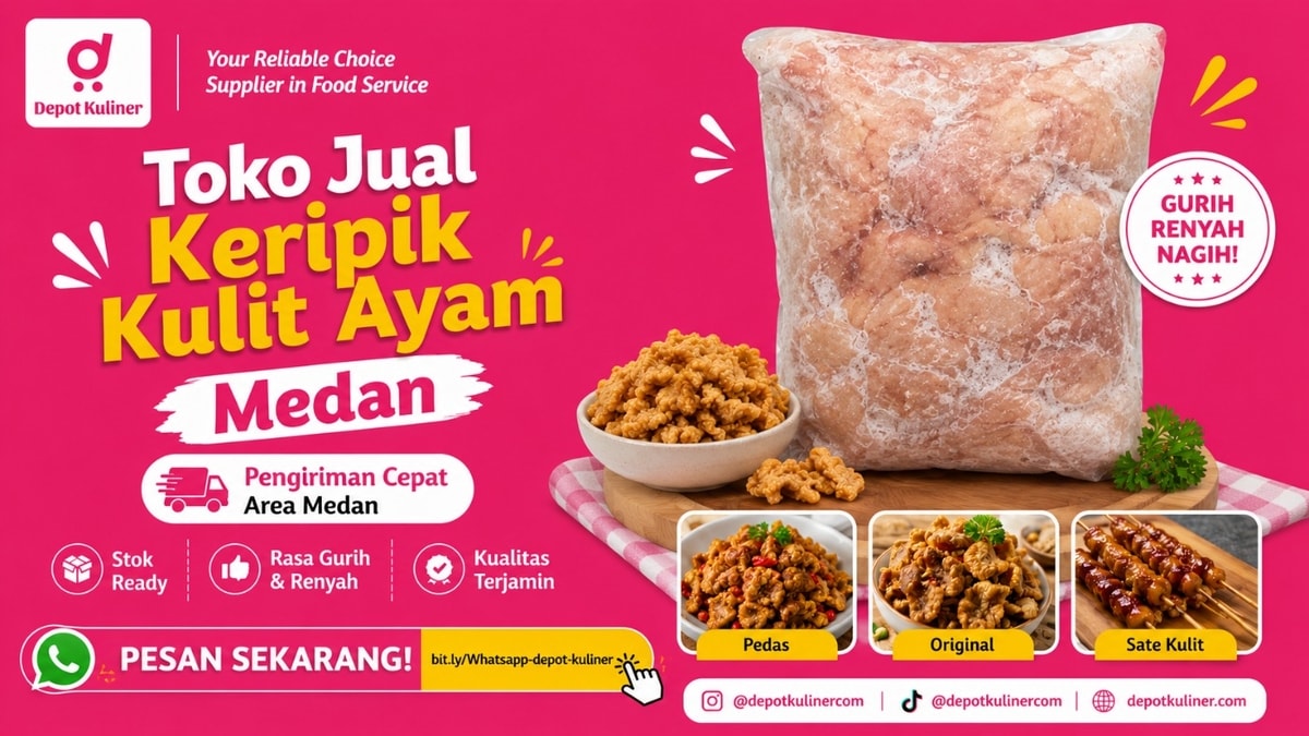 HARGA GROSIR, WA: 0812-6524-4769, Toko Jual Keripik Kulit Ayam Medan